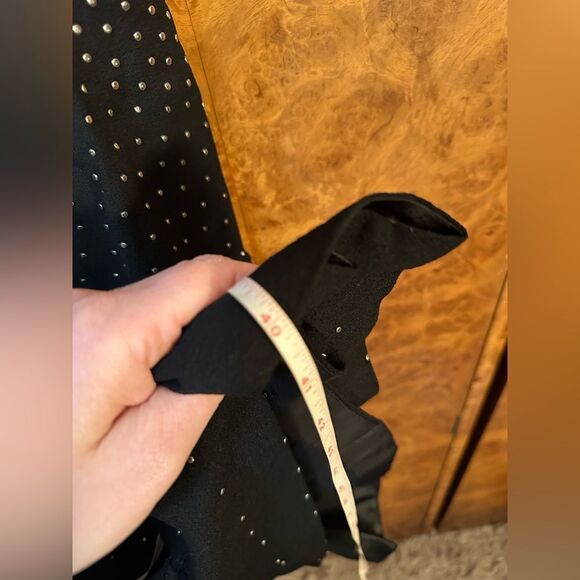 Elegant Vintage NYC Black Studded Dress - Picture 2 of 13